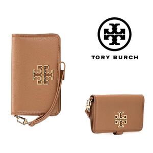 Tory Burch Tan and Gold Wallet